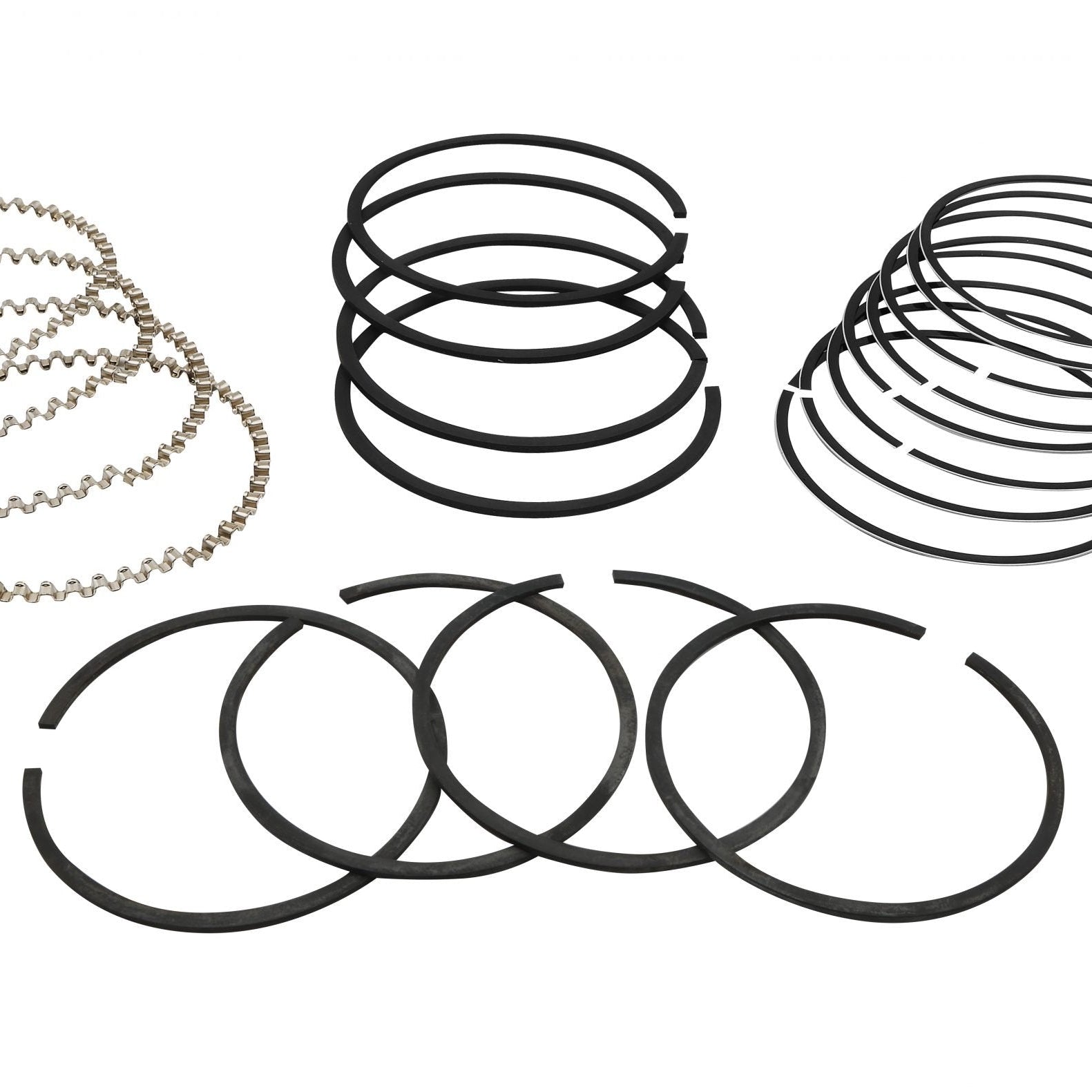 Hastings Piston Rings — Cast iron and chrome ring sets