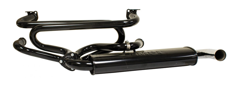 EMPI Premium Exhaust System with Single Quiet Muffler Black VW Type 1 00-3120-0