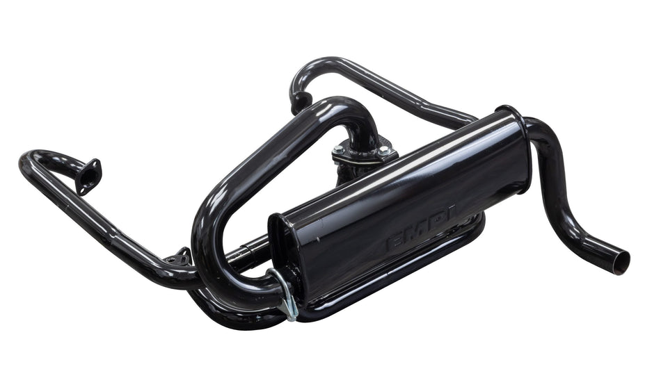 EMPI 00-3368-0 Baja exhaust system with single quiet muffler, 1.5 inch mild steel tubing, VW Type 1 1300-1600cc