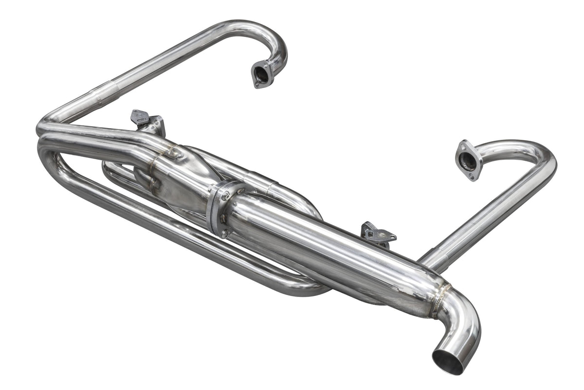EMPI 00-3381-0 classic dune buggy exhaust in polished 304 stainless steel for VW Type 1 open chassis