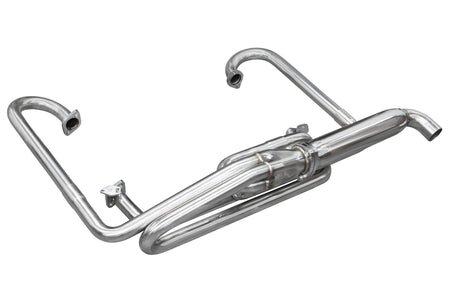 Polished 304 stainless dune buggy exhaust with TIG-welded collector, EMPI 00-3381-0