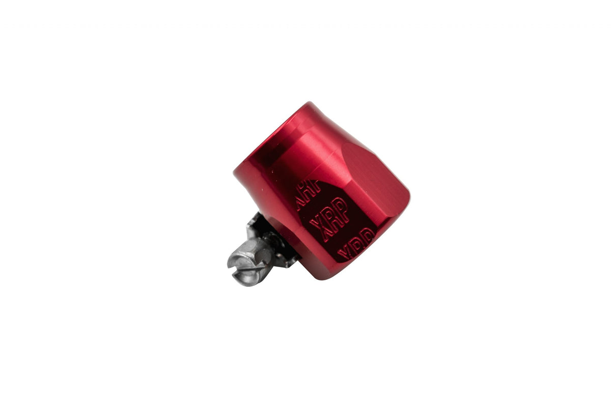 XRP Hex Body Hose End Finisher cover red black anodized aluminum braided hose decorative ferrule