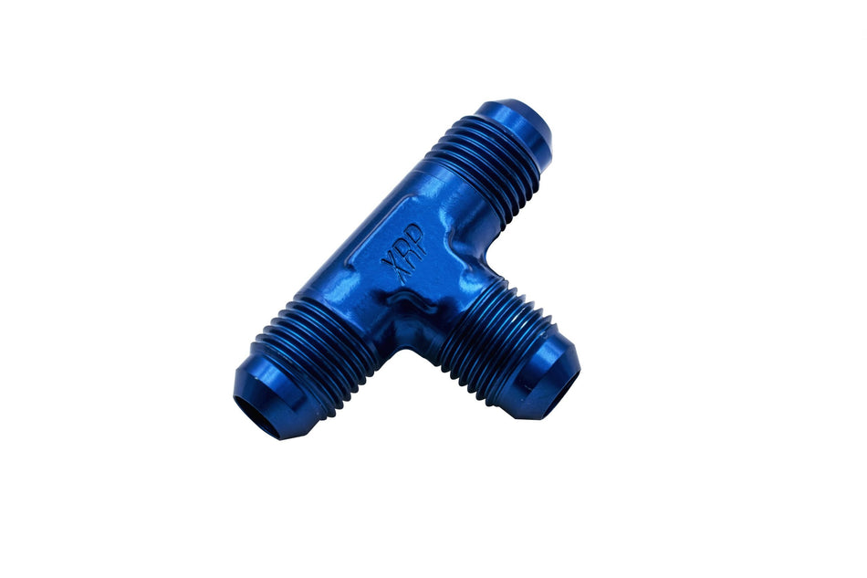 XRP Flared Tee Fitting AN aluminum 6 8 10 12 various sizes blue black anodized