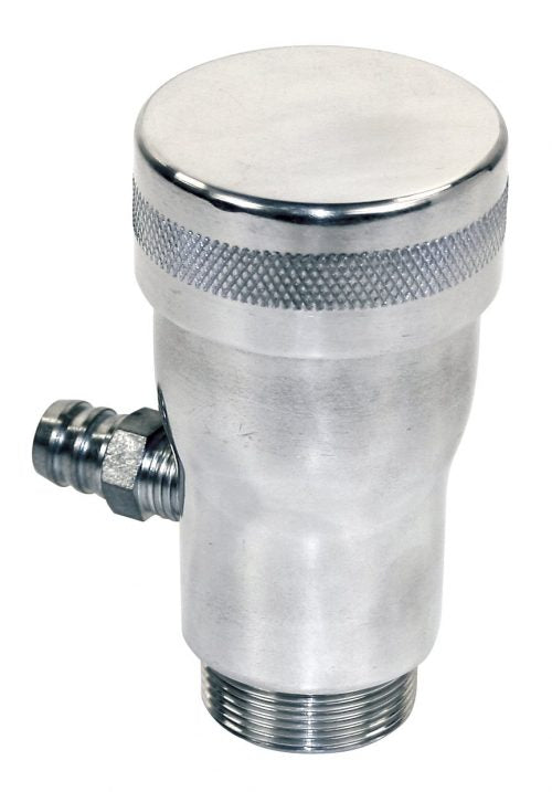 EMPI Billet Low-Profile Oil Filler, Polished 6061, Vented - VW Type 1, 2 & Thing - Part 00-7904-0