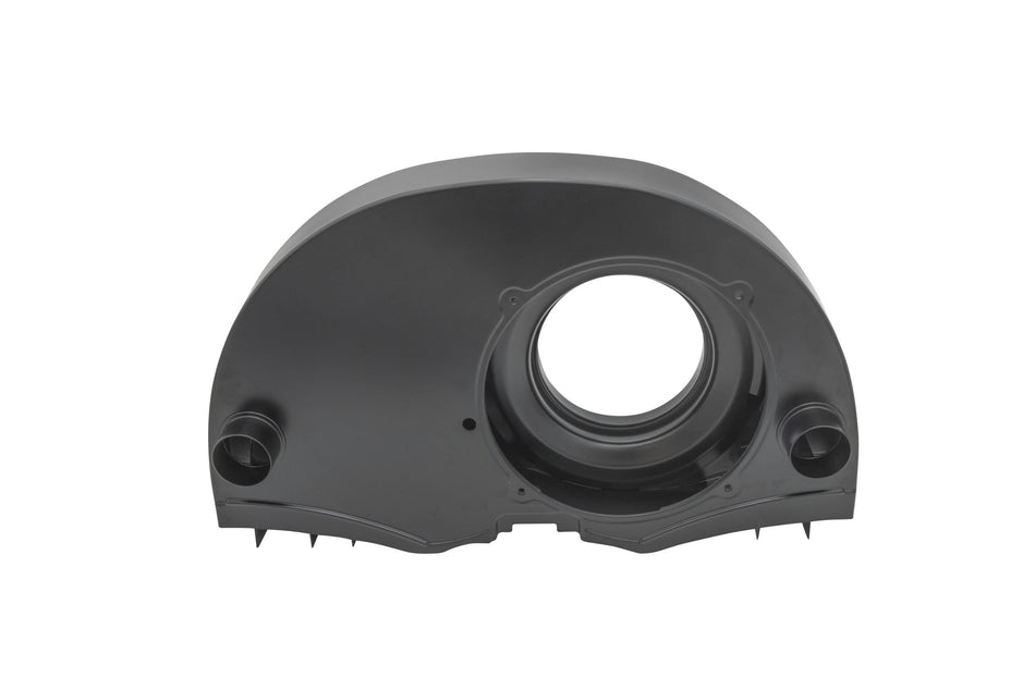EMPI Super Shroud, Early 36HP VW Beetle & Ghia, Doghouse With Heater, Semi-Gloss Black - Part 00-8678-0, alternate view