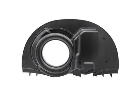 EMPI Super Shroud, Early 36HP VW Beetle & Ghia, Doghouse With Heater, Semi-Gloss Black - Part 00-8678-0, installed view