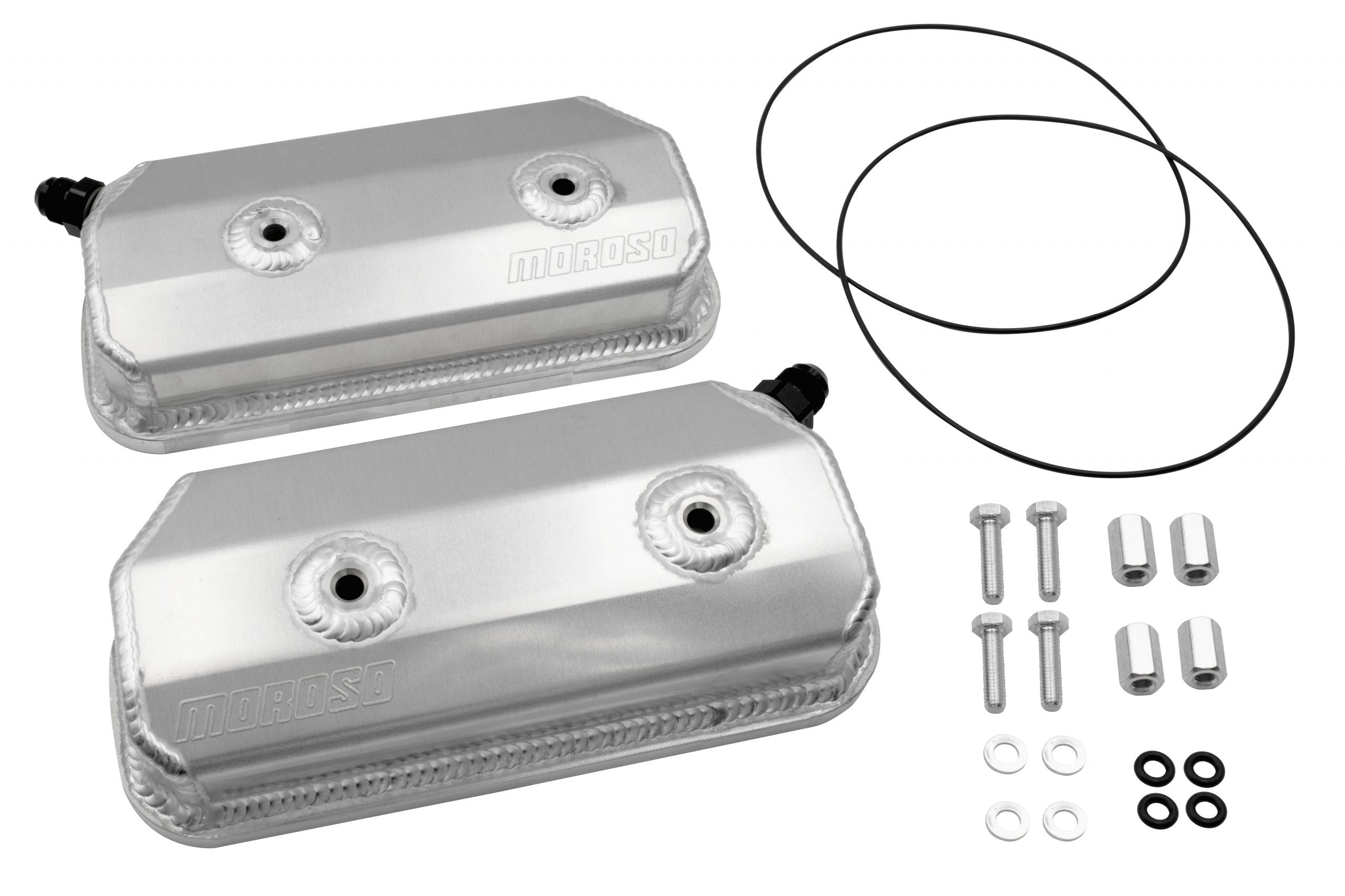 EMPI Moroso sheet metal valve covers with -10AN fittings 00-8859-0 for air-cooled VW