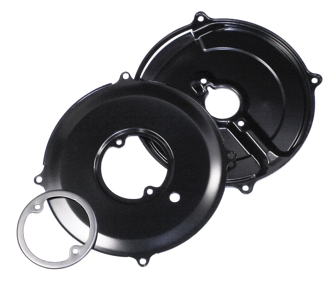 EMPI Black Steel Stock-Style 3-Piece Tin Kit 00-9057-0 alternator/generator backing plate for air-cooled VW