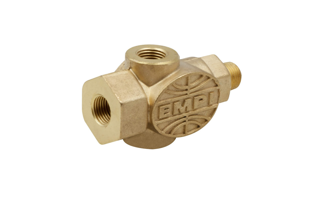EMPI Oil Pressure T Fitting with Embossed EMPI Logo