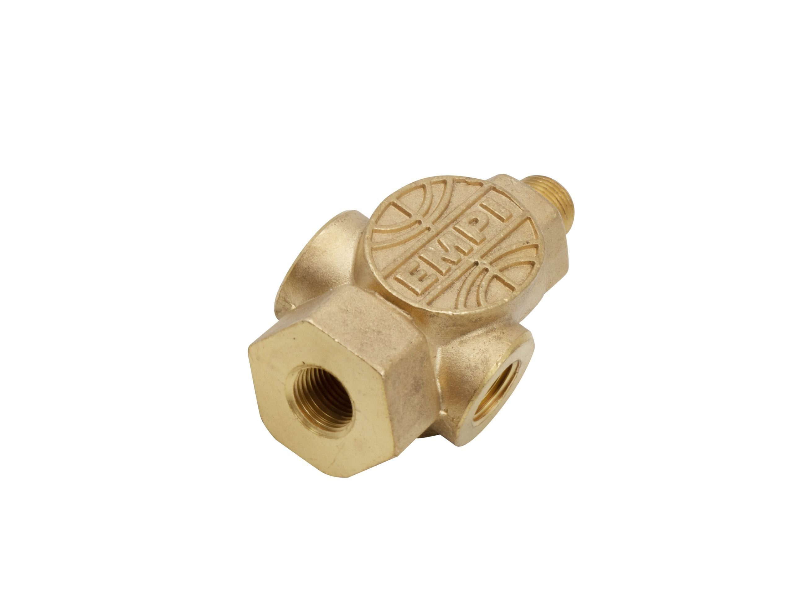 EMPI Oil Pressure T Fitting - Three Port Brass Adapter
