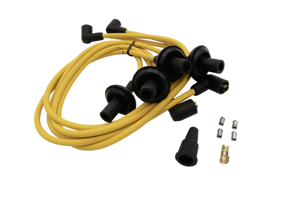 EMPI 90 Degree Suppressed Ignition Wires Yellow 00-9389-0