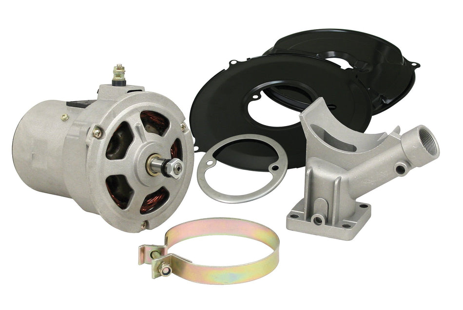 EMPI Alternator Conversion Kit 00-9445-0 with 55-amp alternator, stand, strap and backing plates for air-cooled VW