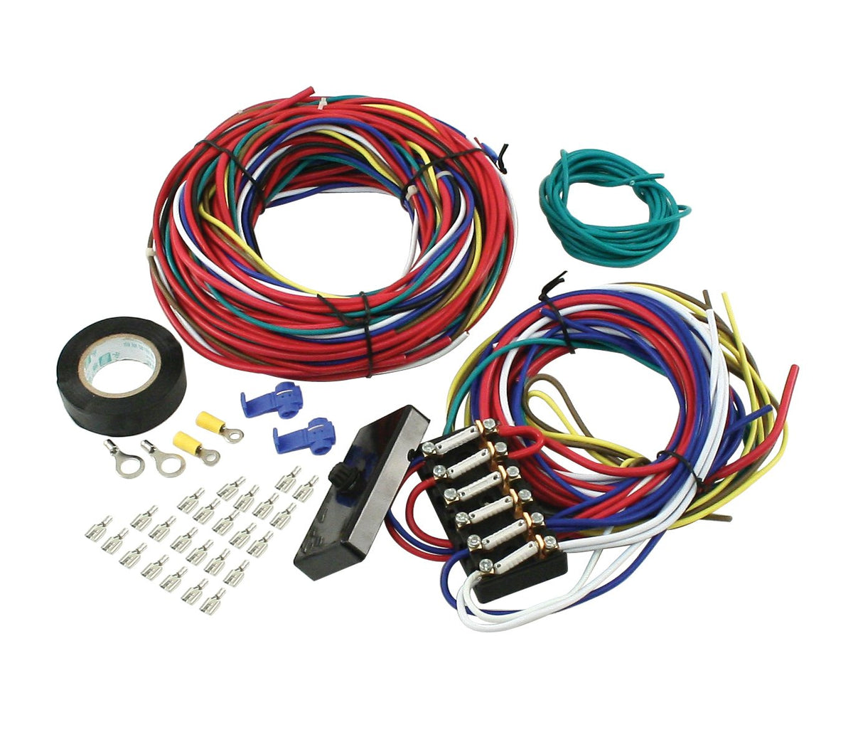 EMPI Universal Wire Harness with Fuse Box 00-9466-0