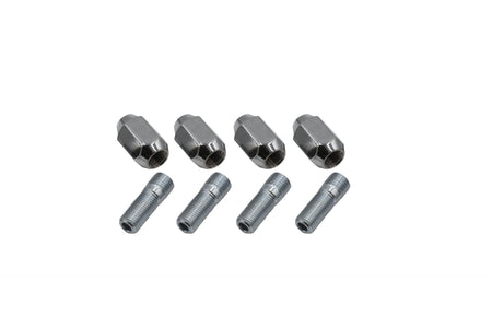 EMPI chrome M14 to 1/2-20 stud and nut kit 60° Acorn, for Steel Wheels for 1968-1979 VW Beetle 4x130, EMPI 00-9534-0
