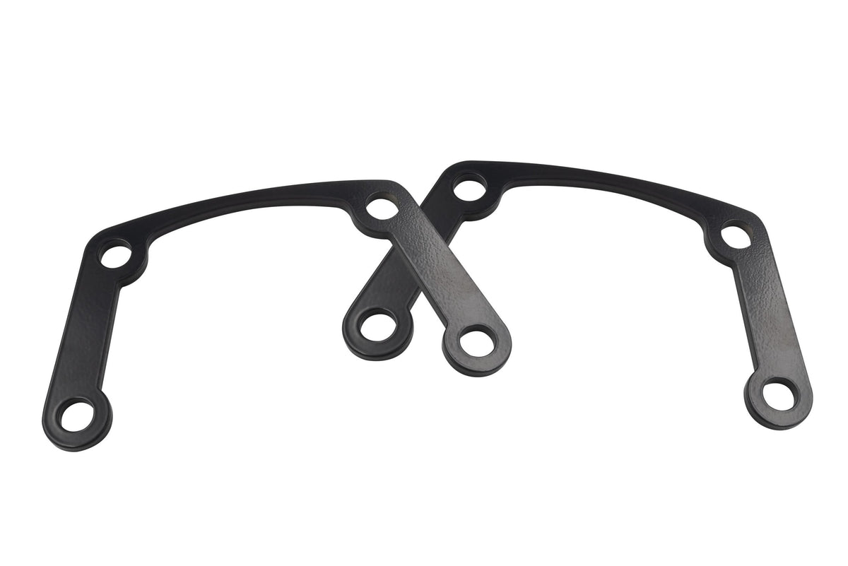EMPI 5mm spring plate cover spacer for VW adjustable spring plates, laser-cut 1018 steel with black coating, 00-9586-0