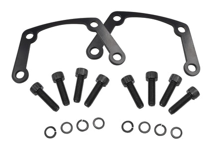 EMPI 00-9586-0 spring plate cover spacer kit, two 5mm black-coated laser-cut steel spacers with black oxide Allen bolts and lock washers