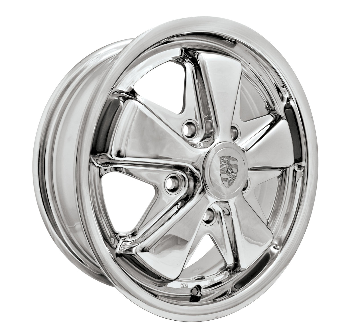 EMPI 911 Alloy Fuchs Style Wheel 15x5.5 All Chrome 5x130 - Part 00-9679-0