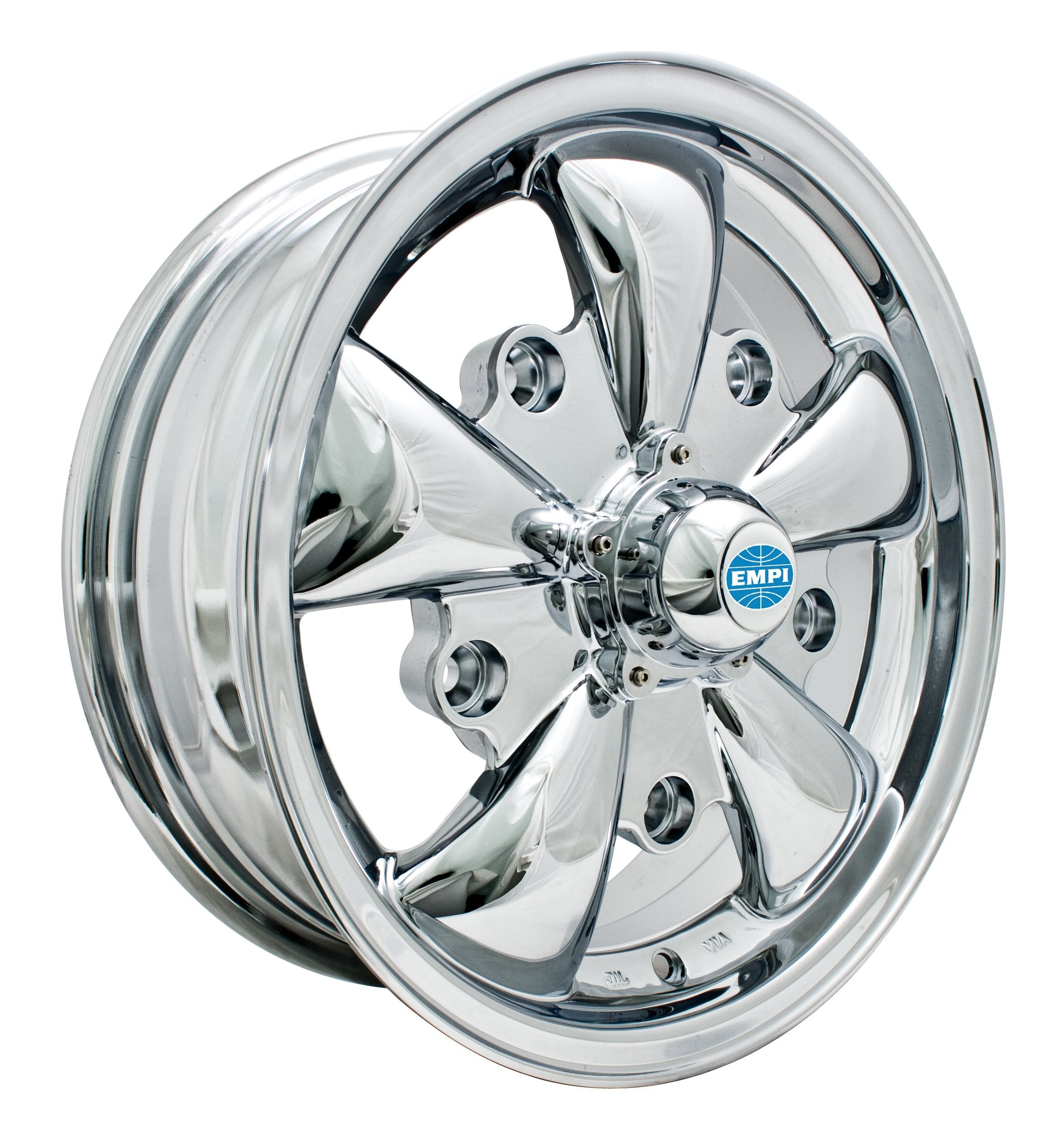 EMPI GT-5 5-Rib Wheel 15x5.5 All Chrome 5x205 Wide 5 - Part 00-9686-0