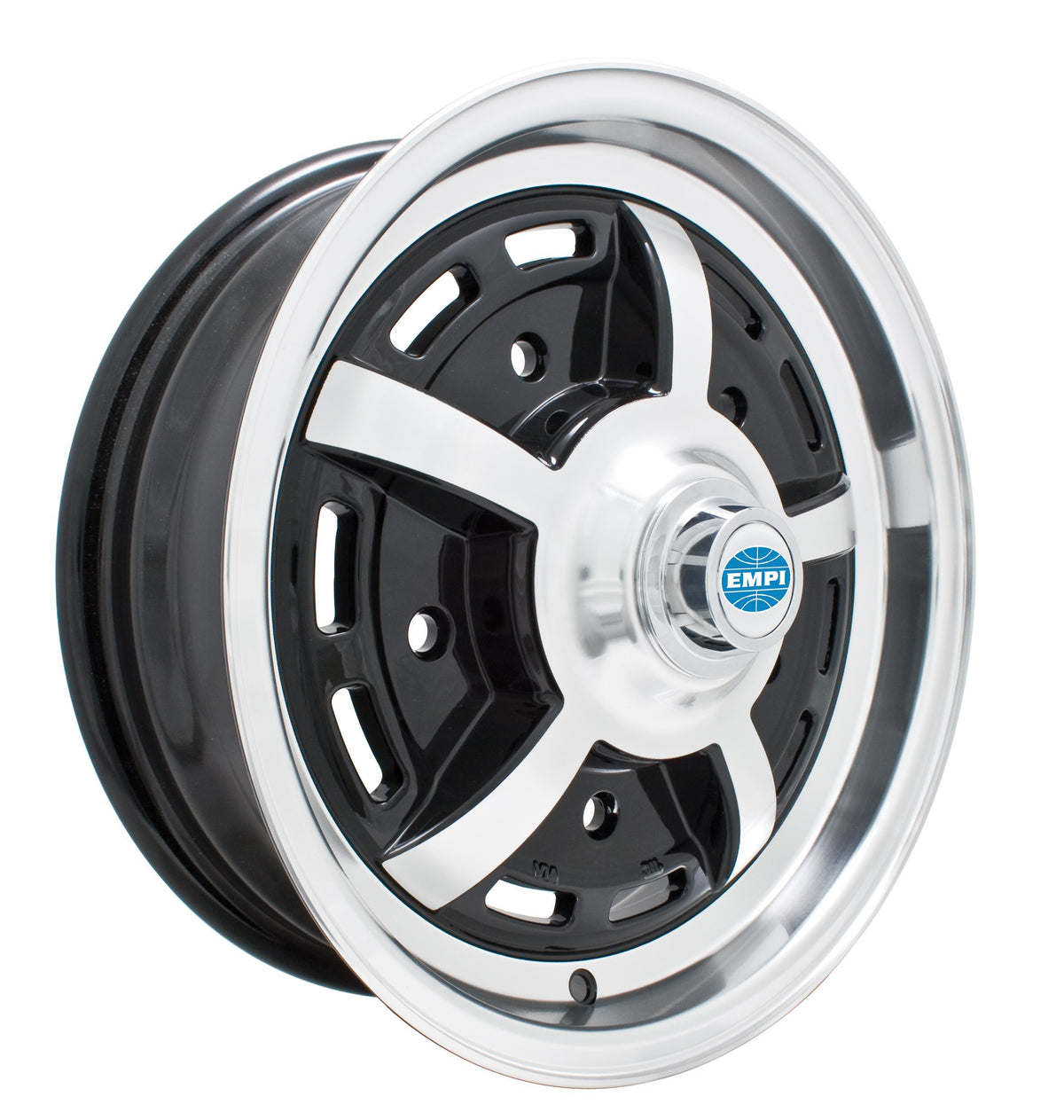 EMPI Sprintstar 5-spoke wheel 15x5 gloss black for 1949-1967 VW Beetle, 5x205, EMPI 00-9689-0