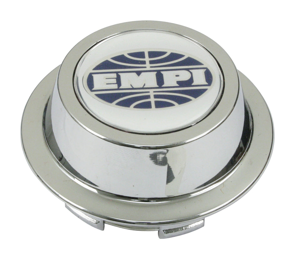 EMPI Sprintstar and 914 Alloy standard chrome center cap for VW Beetle, Ghia and Type 3 EMPI wheels, EMPI 00-9707-0