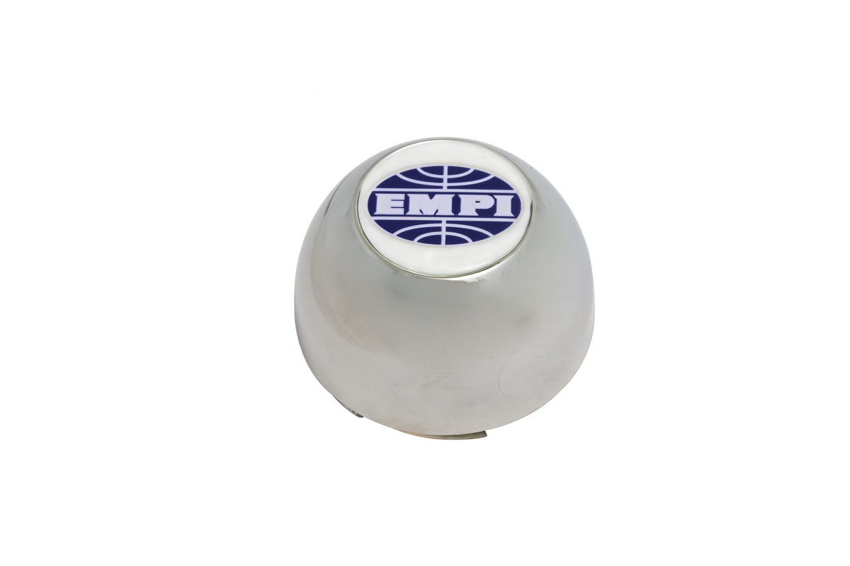 EMPI Dish and Torque Star chrome center cap for 1948-1967 VW Beetle 5-lug EMPI Dish wheels, EMPI 00-9720-0