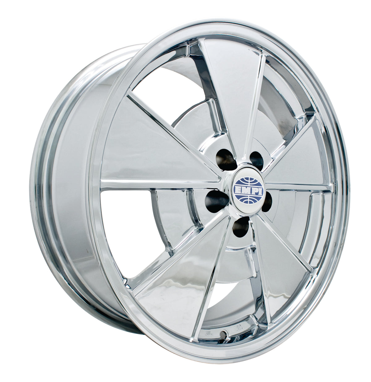 EMPI BRM wheel 17x7 all chrome, 5x100, for the 1998-2010 VW New Beetle, EMPI 00-9737-0