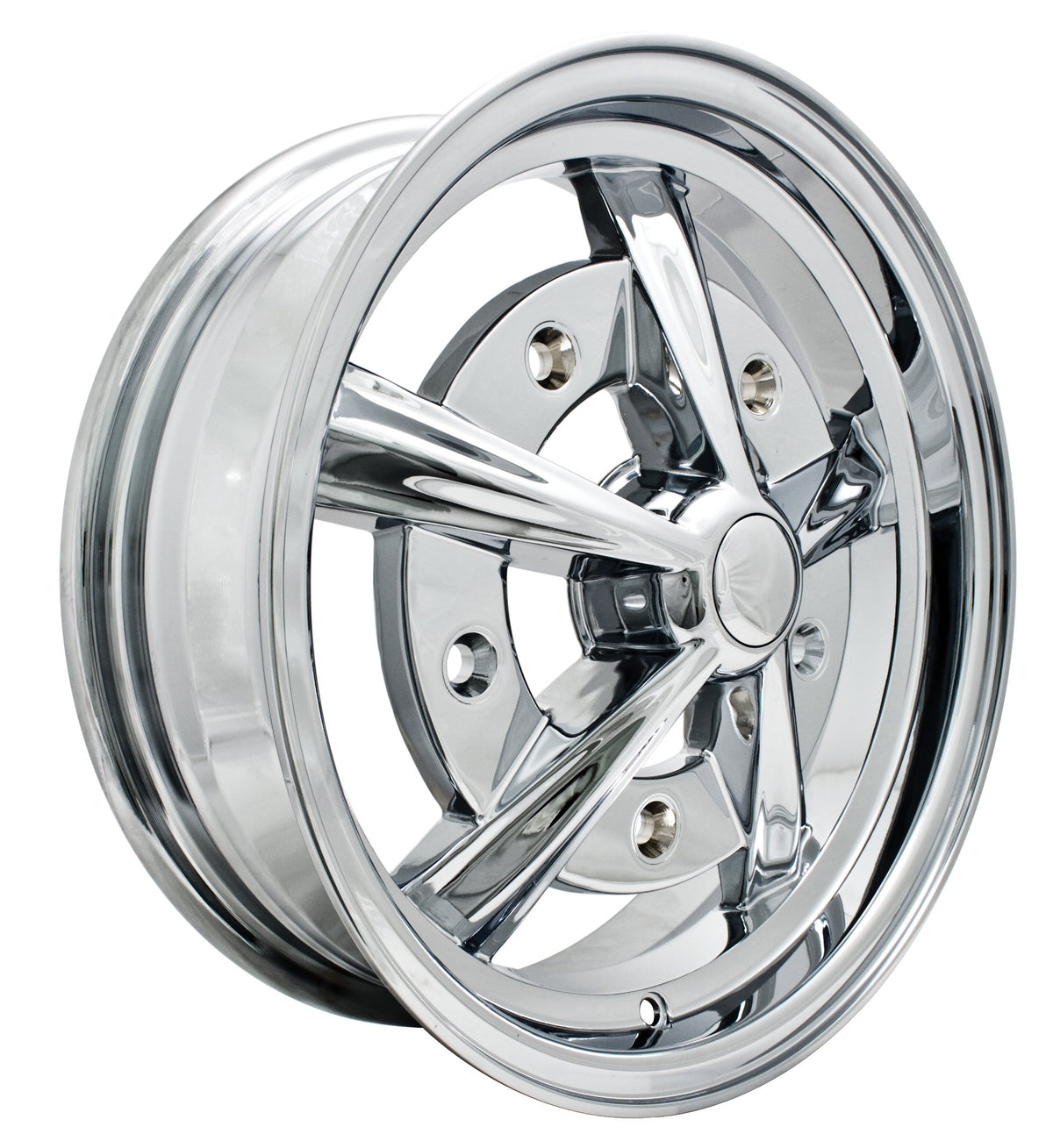 EMPI 00-9753-0 Raider wheel, all chrome, 15x5, 5x205 wide-five, air-cooled VW