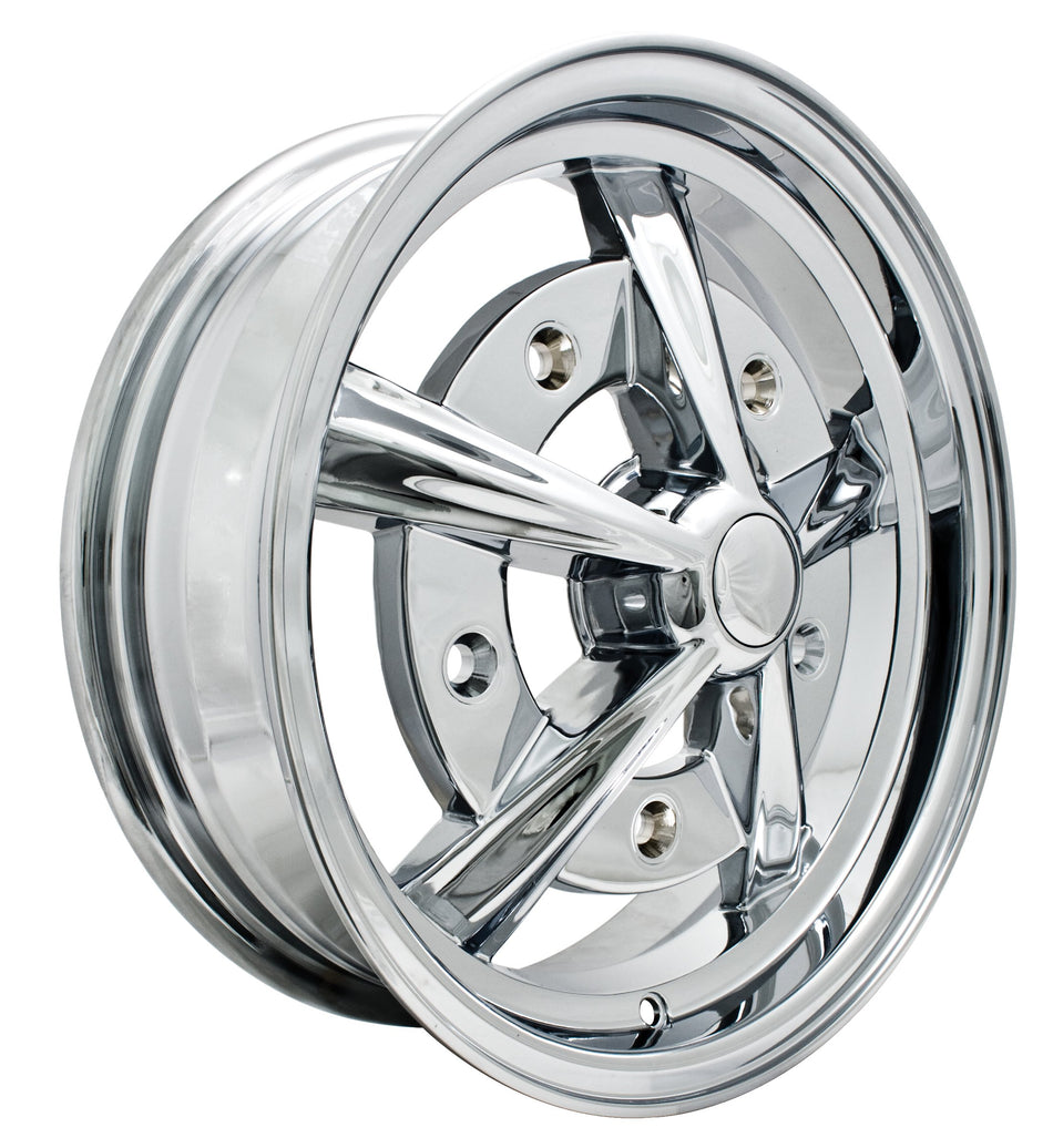 EMPI 00-9753-0 Raider wheel, all chrome, 15x5, 5x205 wide-five, air-cooled VW