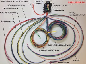 Rebel Wire 9+3 Circuit universal wiring harness kit