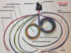 Rebel Wire VW Super Bug wiring harness kit, 8 circuit, made in USA