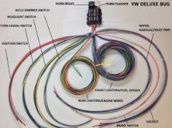 Rebel Wire VW Super Bug Deluxe wiring harness kit, 12 circuit, made in USA