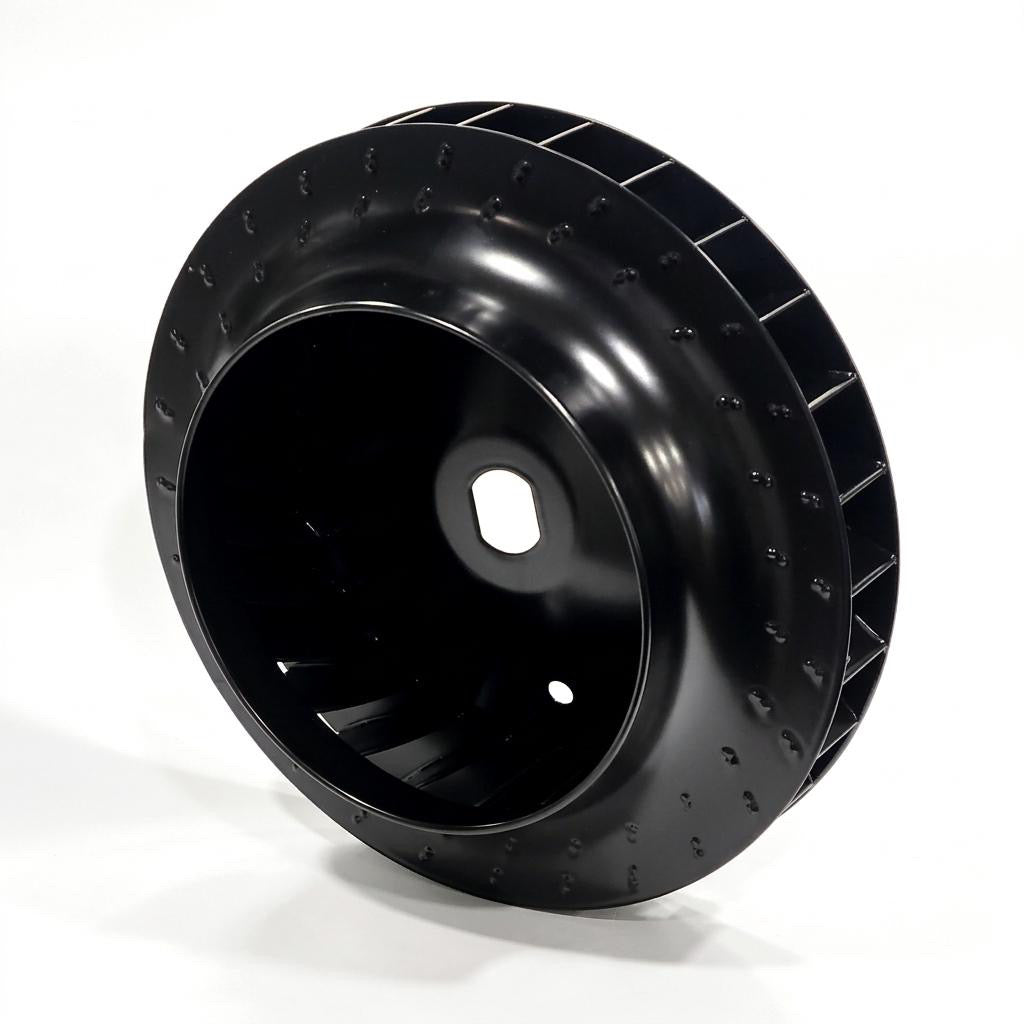 German VW Doghouse Cooling Fan - Powder Coated - 1971-1979 Beetle, Bus, Ghia for Beetle, Bus, Karmann Ghia (1971-1979)
