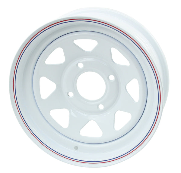 EMPI White Steel (Series 21/81) wheel, 4x130 / 5x205 bolt pattern
