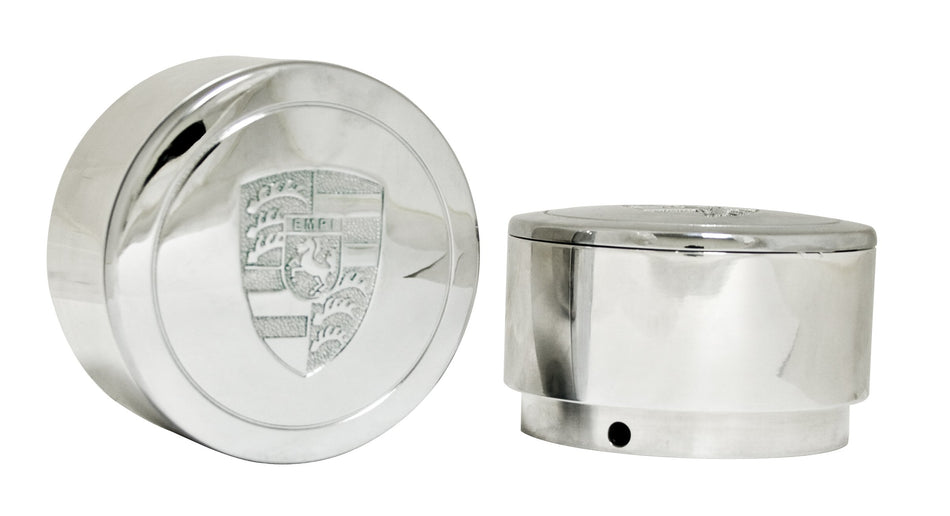 EMPI 911 and Gasser billet extended wheel center caps, pair for VW Beetle, Bus and Ghia EMPI 911 Alloy wheels, EMPI 10-1107-0