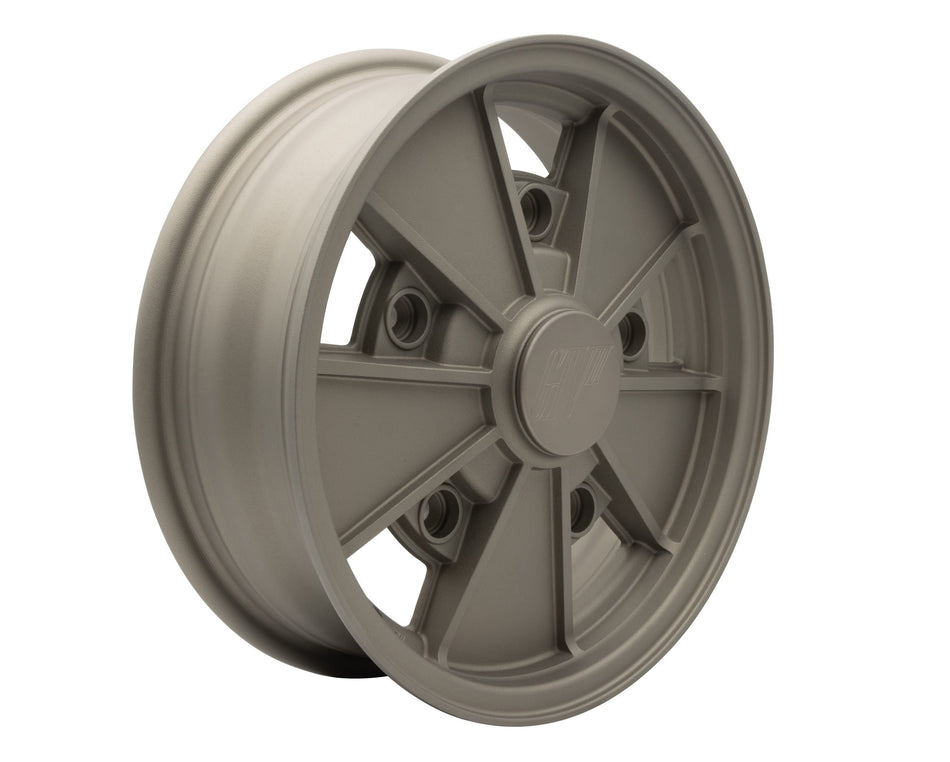 EMPI GTV II wheel 15x5 matte bronze "mag" texture for 1949-1967 VW Beetle, 5x205, EMPI 10-1126-0