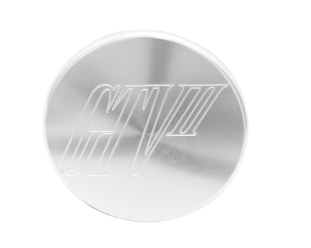 EMPI GTV II silver wheel center cap for 1949-1967 VW Beetle 5-lug GTV II wheels, EMPI 10-1127-0
