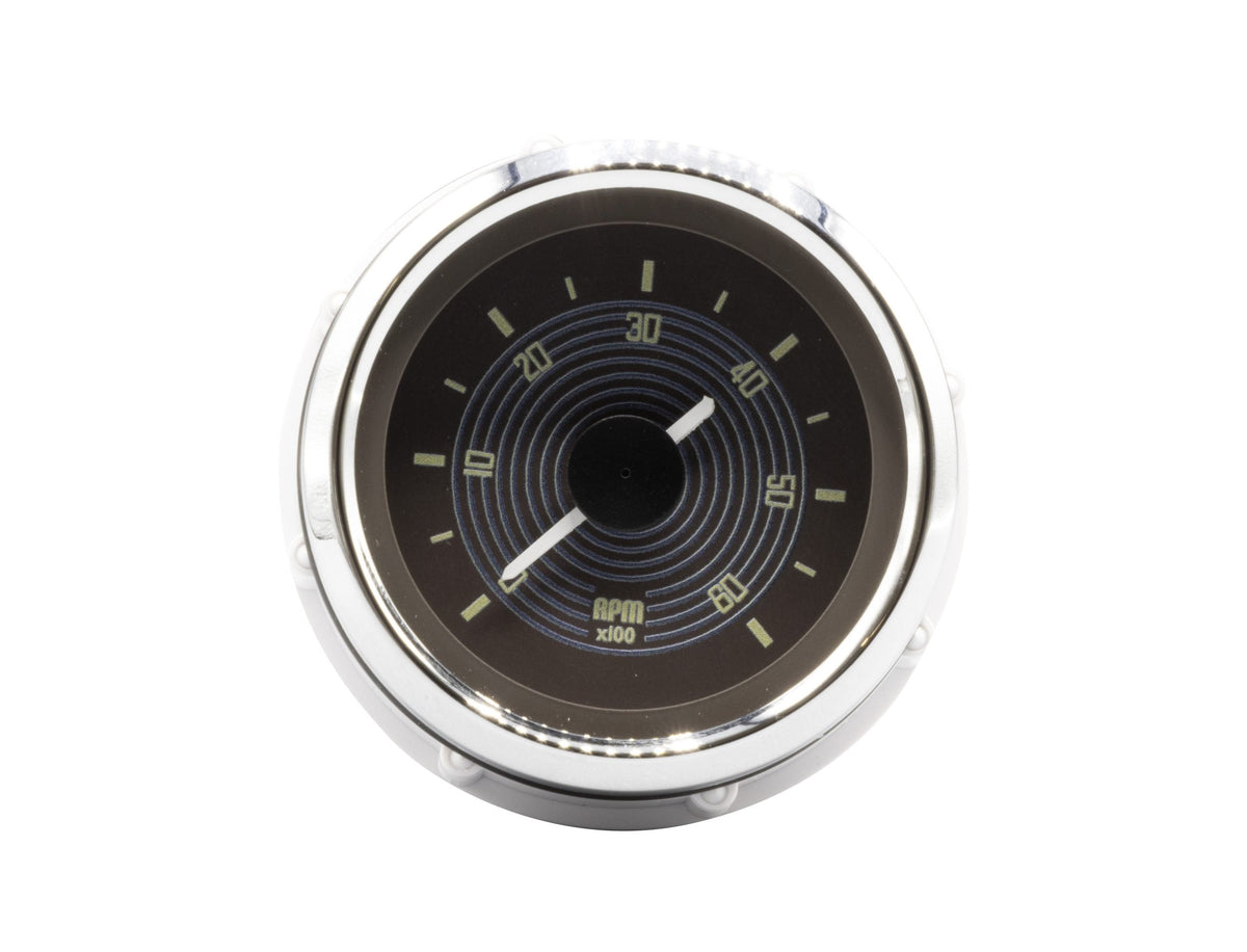 Smiths 52mm Tachometer 14-1132-0 0-6000 RPM Brown dial Chrome bezel for VW Type 1 and Type 2