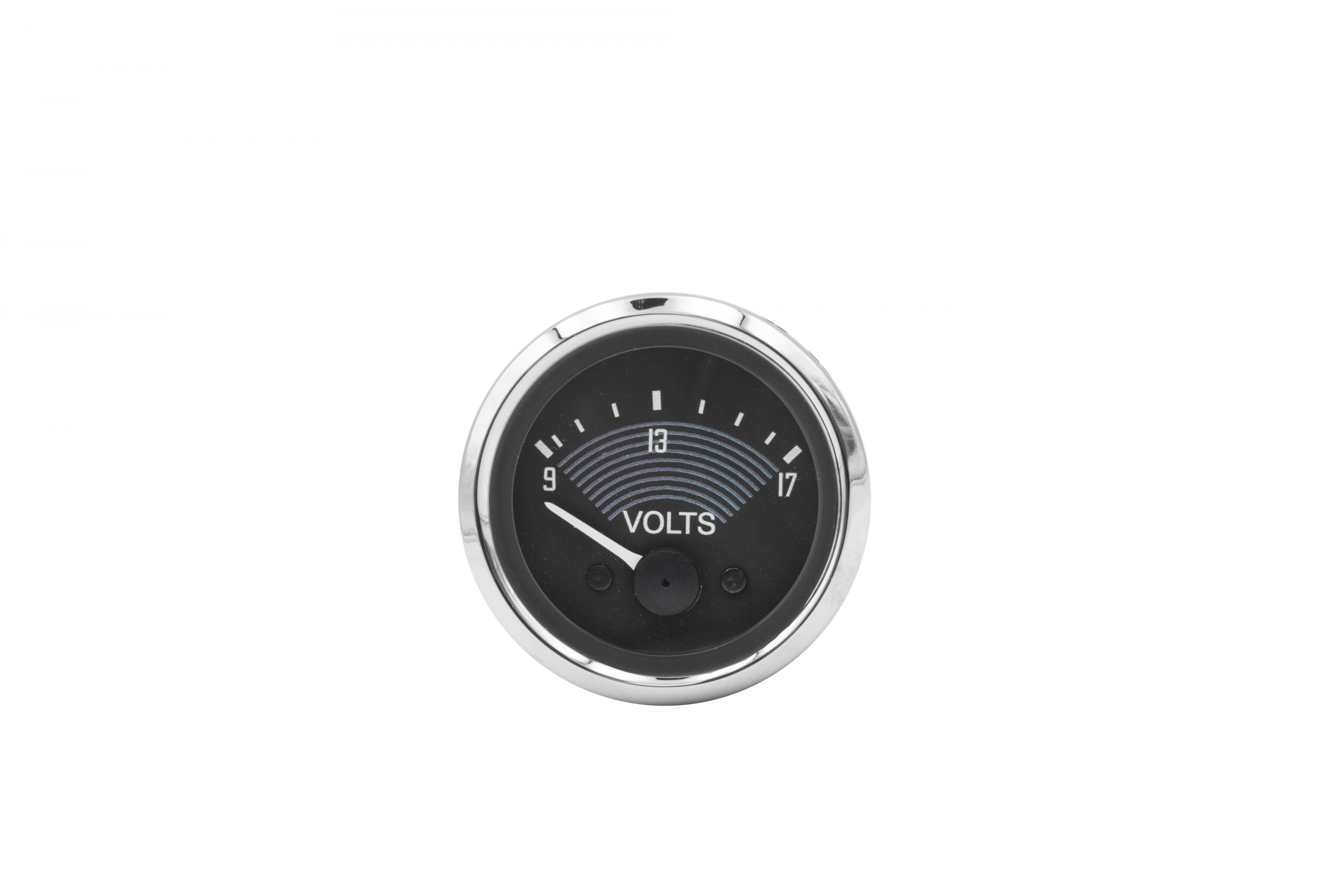 Smiths 52mm Voltmeter 14-1138-0 9-17V Chrome bezel VW Type 2
