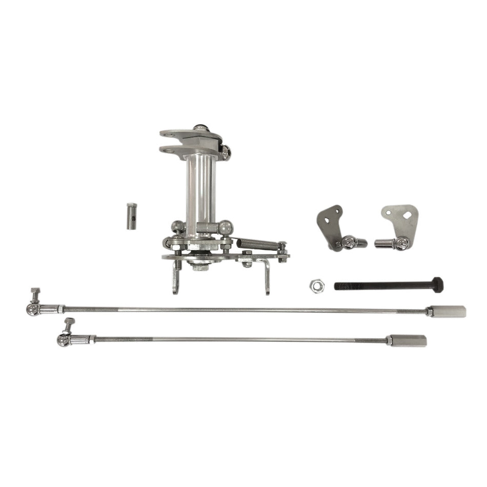 Vintage Speed Best Linkage 155-401-031 quick-release throttle linkage for VW Type 4 engine with stock or upright fan housing, Weber IDF, IDA and Dellorto carbs