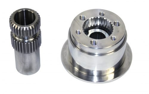 Off-Road Steering Wheel Quick Release - Splined 7/8" Shaft - 3-Bolt Flange