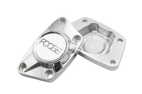 VW Foose Billet Spring Plate Caps | Polished Aluminum Finish | 1960-1968 Bug & Ghia | 17-8897-0 for Beetle, Karmann Ghia...