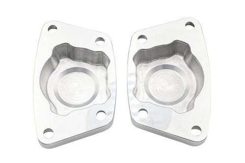 VW Foose Billet Spring Plate Caps | Polished Aluminum Finish | 1960-1968 Bug & Ghia | 17-8897-0 for Beetle, Karmann Ghia...