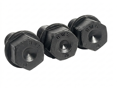 HWE 14mm x 1.5 Ball Seat Lug Bolts - Original German OEM Refurbished (Sold in sets of 5)