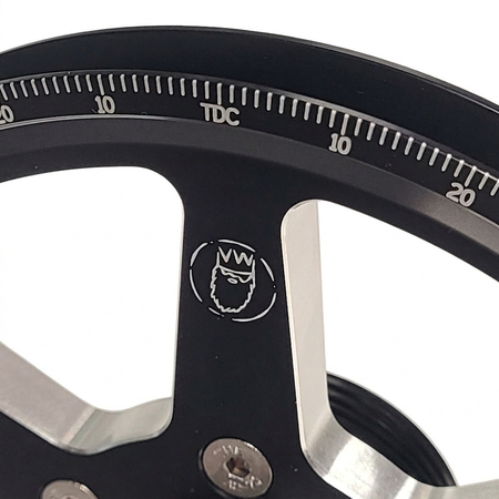 King Performance 5.25" Billet Pulley System, Top & Bottom Pulley Complete Kit