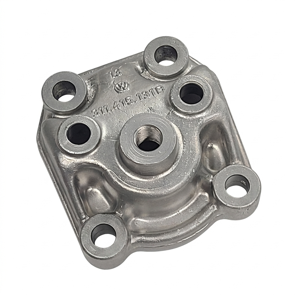 Factory VW Beetle Steering Box Top Cover, Vapor Hone Finish for Beetle