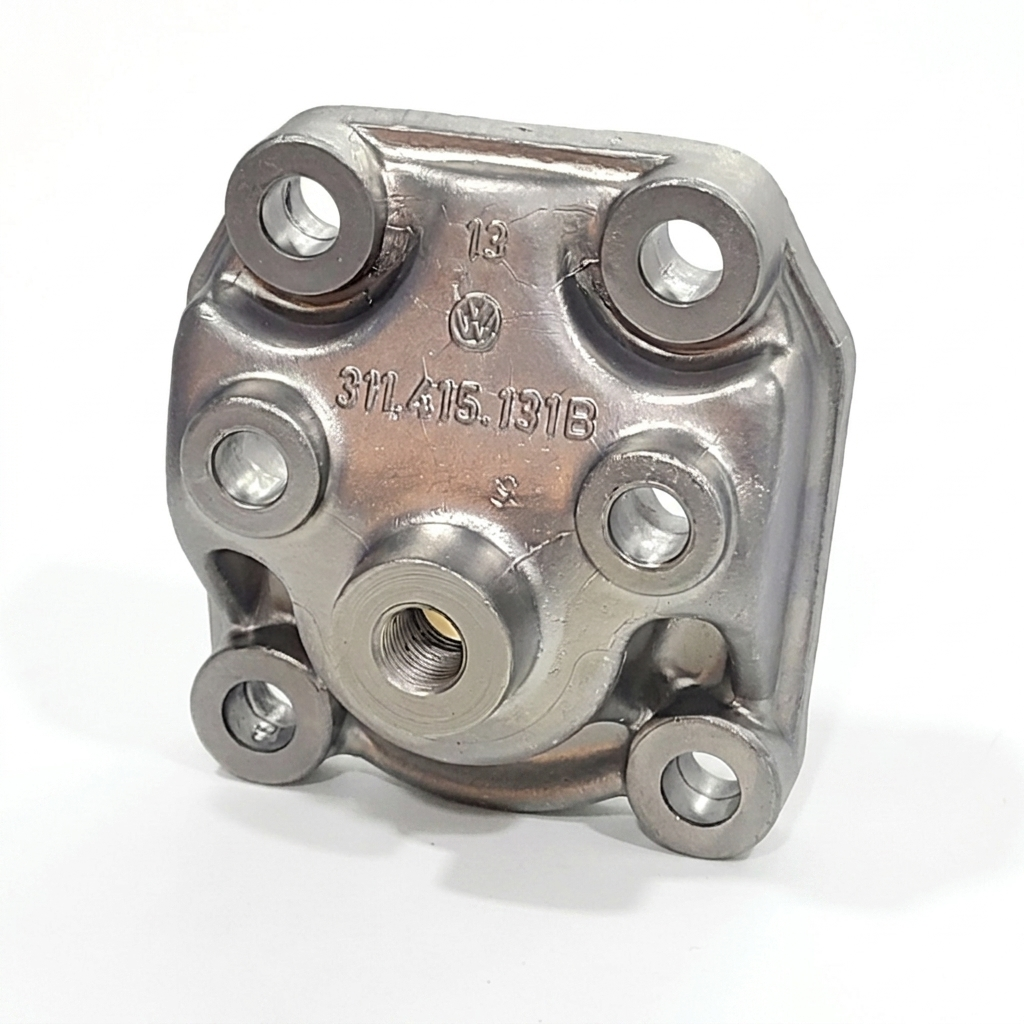 Factory VW Beetle Steering Box Top Cover, Vapor Hone Finish for Beetle