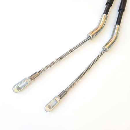 Heavy-Duty Shortened Emergency Brake Cable Set - Non-Stretch Stainless Steel - 14.250"