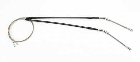 Heavy-Duty Shortened Emergency Brake Cable Set - Non-Stretch Stainless Steel - 14.250"
