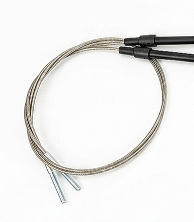 Heavy-Duty Shortened Emergency Brake Cable Set - Non-Stretch Stainless Steel - 14.250"