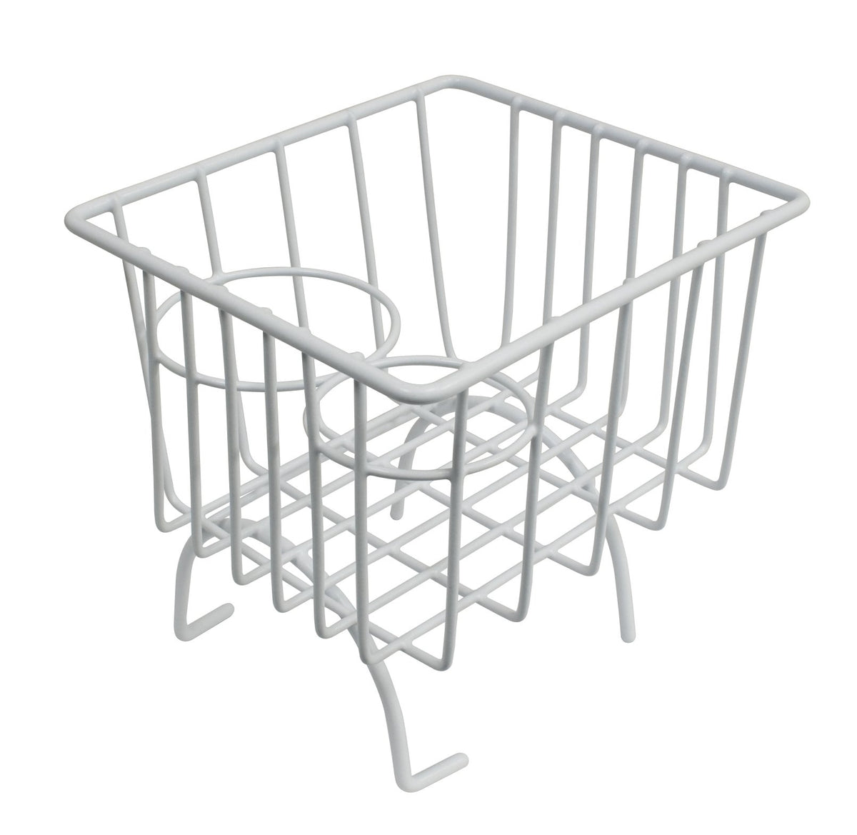 Wire Hump Basket, White, Type 1